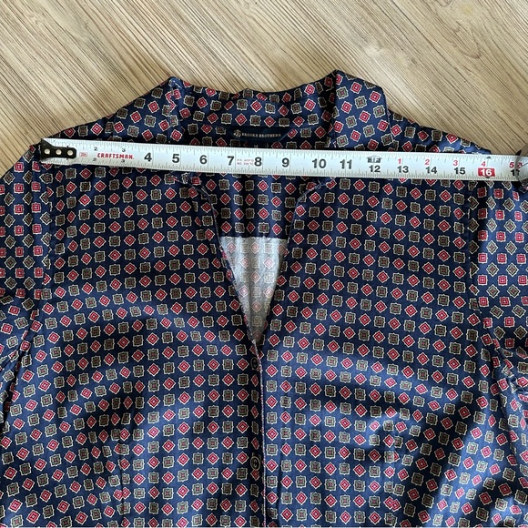 Brooks Brothers// Bris Cotton Short Dress Navy Size 14 - Picture 14 of 14